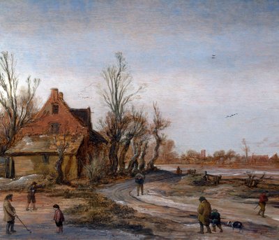 Winter Landscape by Esaias van de Velde